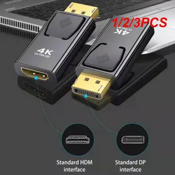 1/2 /3ШТ DisplayPort-HDMI-совместимый Адаптер DP от Мужчины к женщине HDMI-совместимый Видео-Аудиокабель 4K 1080P для ПК, ТЕЛЕВИЗОРА, Ноутбука