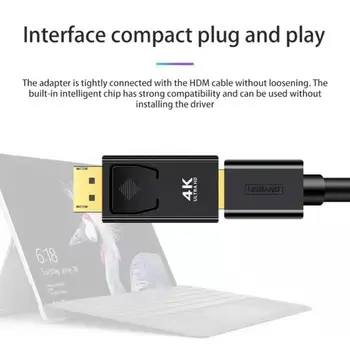 1/2 /3ШТ DisplayPort-HDMI-совместимый Адаптер DP от Мужчины к женщине HDMI-совместимый Видео-Аудиокабель 4K 1080P для ПК, ТЕЛЕВИЗОРА, Ноутбука Изображение 2