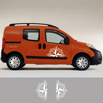 Боковые Наклейки На Дверь Автомобиля Fiat Fiorino 1 2 Аксессуары Для Тюнинга Camper Van Combi Compass Graphics City Наклейки На Виниловую Пленку Изображение 2