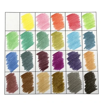 Деревянные карандаши для рисования металлического цвета, набор карандашей для рисования 24 разных цветов Изображение 2