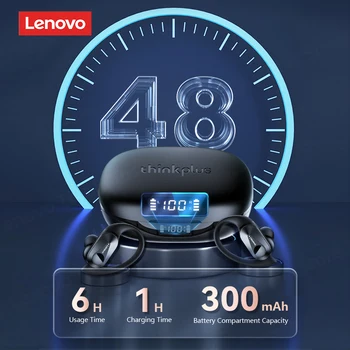 Lenovo LP75 TWS 5.3 10шт Наушники Беспроводные спортивные наушники Bluetooth со светодиодным цифровым дисплеем Наушники с шумоподавлением Hi-Fi стерео Изображение 2