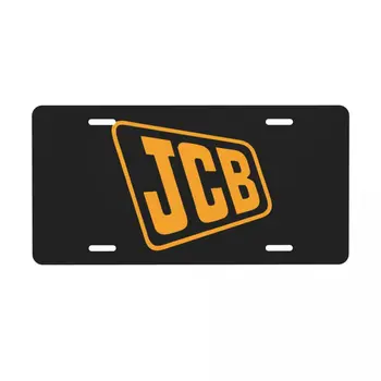 Номерной знак JCB, Персонализированная декоративная крышка переднего номерного знака автомобиля, алюминиевая бирка на туалетном столике 6x12 дюймов