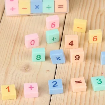 6 коробок ластиков с цифрами, математические ластики, детские ластики, маленькие ластики, очаровательные ластики для учеников