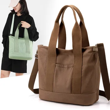 Женская модная сумка-тоут большой емкости, новое Корейское издание, женская модная сумка через плечо, минималистичная нейлоновая сумочка