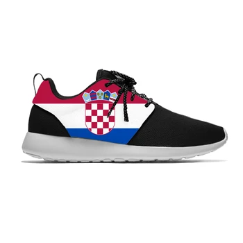 Хорватия, Флаг Хорватии, Патриотическая гордость, Крутые модные спортивные кроссовки, Повседневные Дышащие Легкие Мужские Женские кроссовки с 3D-принтом