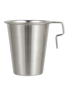 Походная чашка, кофейная кружка из нержавеющей стали, портативная походная кружка со складной ручкой, легкий Комп