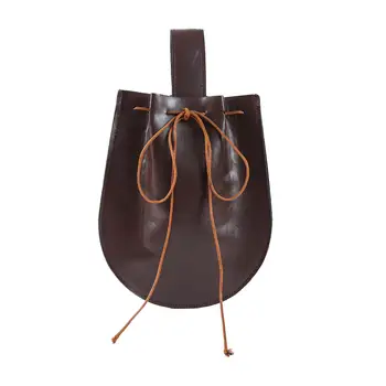 Поясная сумка, поясная сумка, кошелек, винтажный стиль, поясная сумка из искусственной кожи, средневековый чехол для Хэллоуина, косплей, прогулки, походы, бег