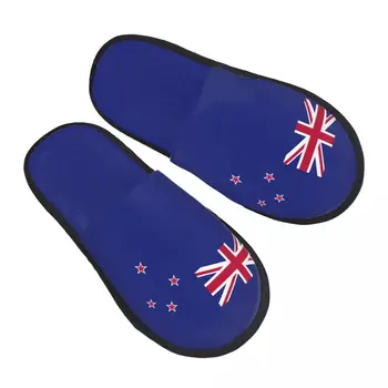 Меховые тапочки для женщин и мужчин Модные пушистые зимние теплые тапочки Домашняя обувь с флагом Новой Зеландии