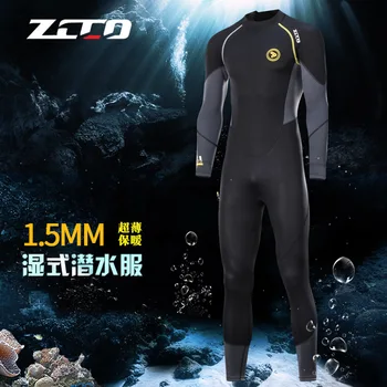 Zcco Новый 1,5-миллиметровый водолазный костюм, мужская одежда для серфинга, защита от солнца, Зимний теплый костюм для подводного плавания, одежда для дайвинга