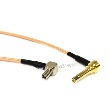 3G Антенный кабель MS156 под Прямым углом к Штекерному разъему TS9 RG316 Кабельная Косичка 15 см 6 дюймов Адаптер RF Перемычка Изображение 2