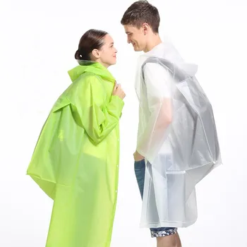 Походный рюкзак FREESMILY, модный плащ, индивидуальное портативное водонепроницаемое прозрачное пончо для взрослых мужчин и женщин