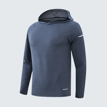 Спортивная толстовка для бега на открытом воздухе, мужская верхняя одежда для тренировок, весенне-осенняя скоростная сухая футболка с длинным рукавом