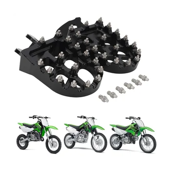 Подножки для мотоцикла, педали для ног, подставки для Kawasaki KLX110 2002-2023 Изображение 2