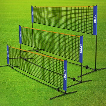 Портативная складная стандартная профессиональная сетка для бадминтона Для занятий спортом в помещении и на открытом воздухе, волейбола, тенниса, тренировок, квадратные сетки, Сетка