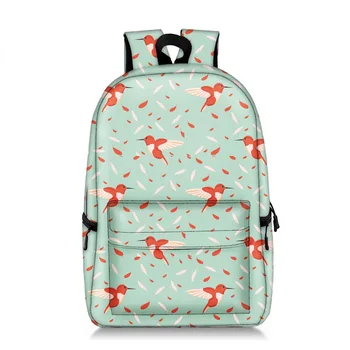 Новый Мультяшный рюкзак из перьев животных, Студенческий школьный рюкзак большой емкости, Полиэстер, Мода с полной печатью, Mochila Mujer Bolsos Plecak
