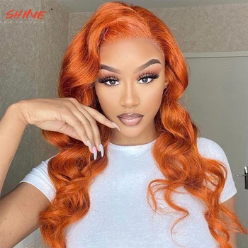 Имбирно-оранжевые парики с объемной волной, цветной машинный парик Хорошего качества, ежедневная косплей-вечеринка для женщин, длинные Термостойкие накладные волосы