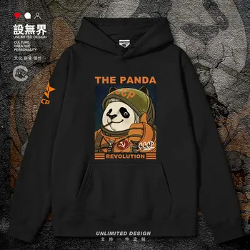 Советский Социалистический Плакат CCCP Panda Revolution в стиле Ретро на заказ мужские толстовки спортивный костюм Спортивная одежда Пальто осенне-зимняя одежда