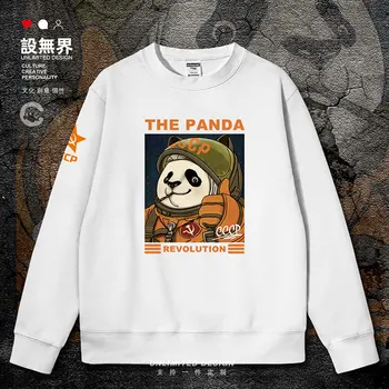 Советский Социалистический Плакат CCCP Panda Revolution в стиле Ретро на заказ мужские толстовки спортивный костюм Спортивная одежда Пальто осенне-зимняя одежда Изображение 2