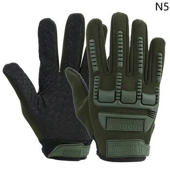 1 пара камуфляжных перчаток, Тактические военные перчатки, Боевые противоскользящие велосипедные перчатки с полными пальцами, мужские перчатки