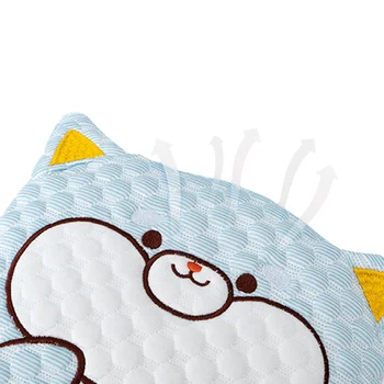 Новый летний коврик для младенцев и подушка для детей из шелка Ice Bean, мультяшная подушка для маленьких чайных собачек, принадлежности для младенцев и детей Изображение 2