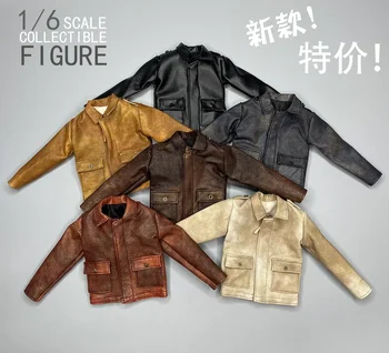 1/6 Soldier CROW DH TOYS Модное кожаное пальто Куртка для 12-дюймовой фигурки