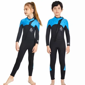 Детский костюм для Сноркинга Детский Серфинг Неопреновый гидрокостюм для подводного плавания с аквалангом Купальники с медузами Купальник для подводного плавания
