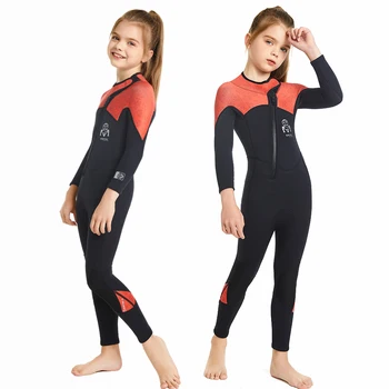 Детский костюм для Сноркинга Детский Серфинг Неопреновый гидрокостюм для подводного плавания с аквалангом Купальники с медузами Купальник для подводного плавания Изображение 2