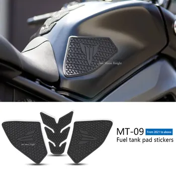 Для Yamaha MT 09 MT09 MT-09 2021-Накладка Топливного бака Мотоцикла Украшает Наклейку Газойль Коленный Захват Тяговая Наклейка Протектор Топливной панели