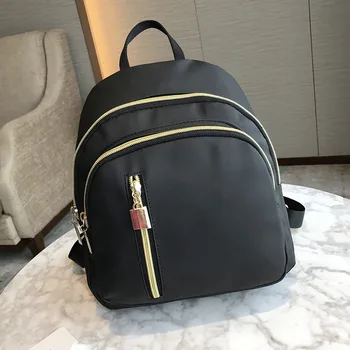 Новая женская модная школьная сумка для девочек, многофункциональный маленький рюкзак, милый рюкзак-ранец, женский рюкзак на плечо, черный