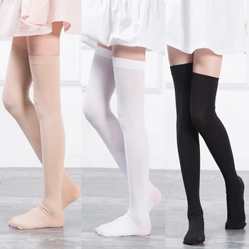 Женские 1 пара носков, чулки, теплые, выше колена, длинные чулки, сексуальные средства Изображение 2