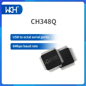 5 шт./лот, высокоскоростной чип CH348 480 Мбит/с от USB до 8 UART, от 1200 до 6 Мбит/с, управление RS485, 48-канальный GPIO, LQFP48 и LQFP100