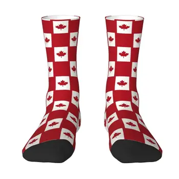 Флаг Канады, Мужские И женские носки для экипажа, Унисекс, Новинка, Патриотизм, Весна, лето, Осень, Зимние носки для одежды