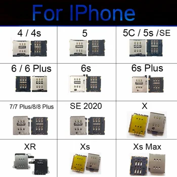 Адаптер Для Гнезда Лотка Для sim-карт Для iphone X XR XS MAX 8 7 6S 6 Plus 5S 5C 5 4 4S SE 2020 Устройство Чтения sim-карт Держатель Слота Для Карт Flex Ribbon