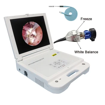 Портативная эндоскопическая камера 4 в 1 для медицинской системы изображения Full HD, системный монитор камеры для эндоскопа, светодиодный источник света, HD-рекордер