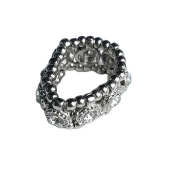 Эластичные кольца для пальцев Телескопические эластичные кольца для пальцев из бисера Уникальные обручальные кольца для женщин