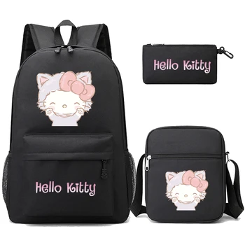 Sanrio Hello Kitty, Школьный рюкзак, Студенческий рюкзак для детей, сумка для книг, Ноутбук для девочек, Книжный набор Snorlax, Mochilas Изображение 2