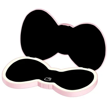 2023 Новое Светодиодное Зеркало Hello Kitty С Бантом, USB Перезаряжаемое Складное Зеркало Для Макияжа, Подарок на День Рождения для Женщин, Друзей, Аксессуары Для Девочек