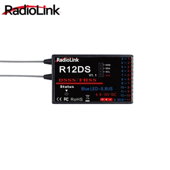 RadioLink R12DS 2,4 ГГц 12-канальный приемник DSSS и FHSS для передатчика RadioLink AT9 AT9S AT10 AT10II с поддержкой SBUS PWM Изображение 2