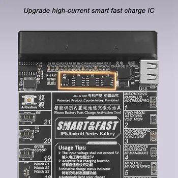 OSS TEAM W209pro V9.0 IP Android Плата Для Зарядки Аккумулятора С Активацией Для 6G-15Promax Huawei VOVI Активированный Инструмент Быстрой Зарядки Изображение 2
