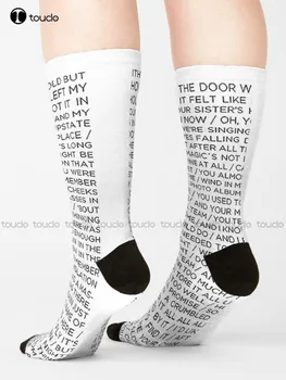 All Too Well Socks Мужские носки Новинка Персонализированные Пользовательские носки Унисекс для взрослых подростков и молодежи Удобные Спортивные носки для лучших девочек с мультфильмами