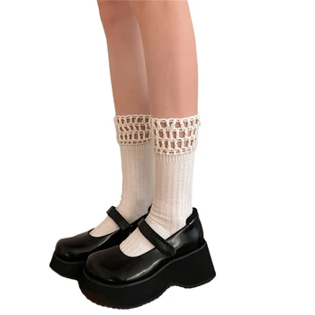 1 пара носков для платья принцессы, Носки с оборками, Балетные носки, носки до щиколоток с рюшами, 37JB Изображение 2