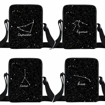 Двенадцать Созвездий, Знак Зодиака, сумка-мессенджер, женская сумка, женские сумки через плечо, сумки для девочек, дорожная сумка