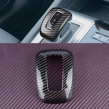 Черная ручка переключения передач из углеродного волокна, отделка, декор ABS, подходит для Mitsubishi Outlander 2022 2023