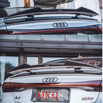 Для Audi A7 C8 2022 высококачественный карбоновый Задний Спойлер на крыше Крыло Багажник Крышка багажника Стайлинг автомобиля