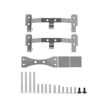 Основание для крепления соединительной штанги и кронштейн сервопривода на оси для WPL C14 C24, серый