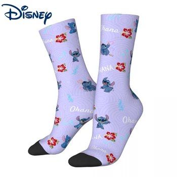 Милые носки Lilo And Stitch, мужские и женские повседневные носки из полиэстера с мультфильмами Диснея, Новинка, Весенне-летние, осенне-зимние носки, подарки