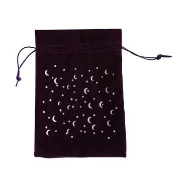 Лунная сумка, сумка для карт Таро, сумка для хранения кристаллов для гадания на ведьмах 87HF