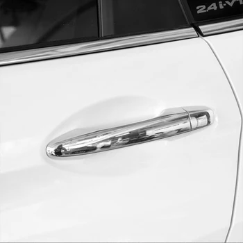 Для Honda JADE 2014-2019 хромированная серебристая дверная ручка, накладка на ободок 2015 2016 2017 2018 Изображение 2