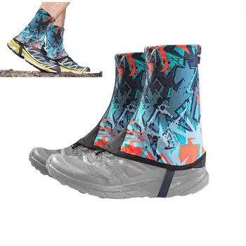 Короткие походные гетры, 2 шт., износостойкие зимние ботинки, гетры для треккинга, гибкие гетры для скалолазания на открытом воздухе, леггинсы для альпинизма