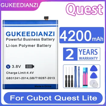 Аккумулятор для телефона GUKEEDIANZI Quest 4200 мАч для Cubot Quest Lite Android 9,0 3 ГБ 32 ГБ MT6761 четырехъядерный спортивный телефон 5,0